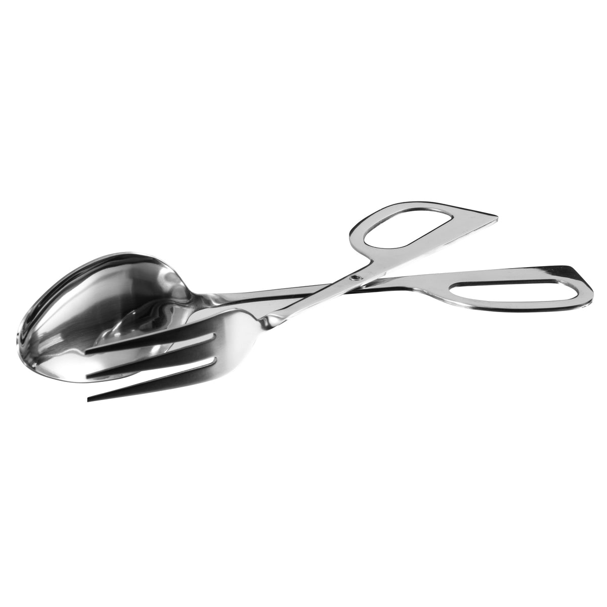 Picture of Winco ST-10 10 in. Fork & Spoon Salad Tongs, Satin Finish Stainless Steel