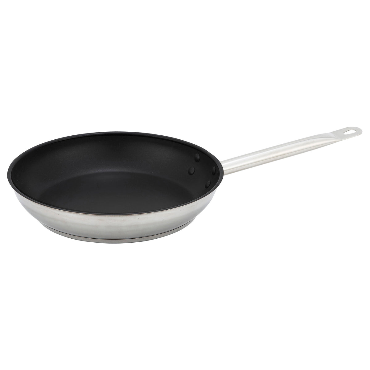 Picture of Winco SSFP-9NS Stainless Steel Fry Pan, Non-Stick - 9.5 in. Dia.