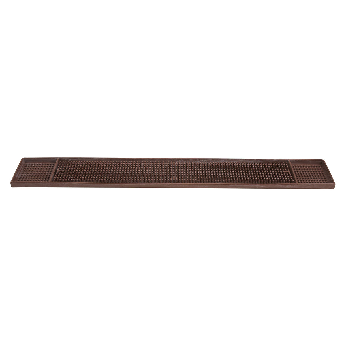 Picture of Winco BM-327B Bar Rail Spill Mat, 27 x 3.25 in. - Brown