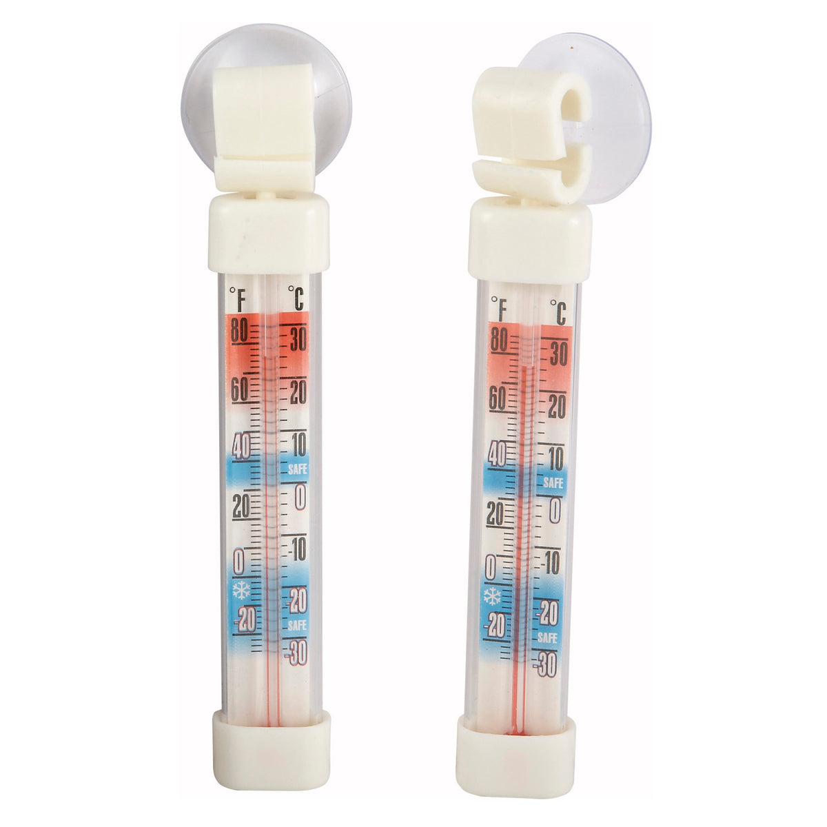 Picture of Winco TMT-RF1 Refrigerator & Freezer Thermometer, Suction Cup, 2.78 in. - Pack of 2