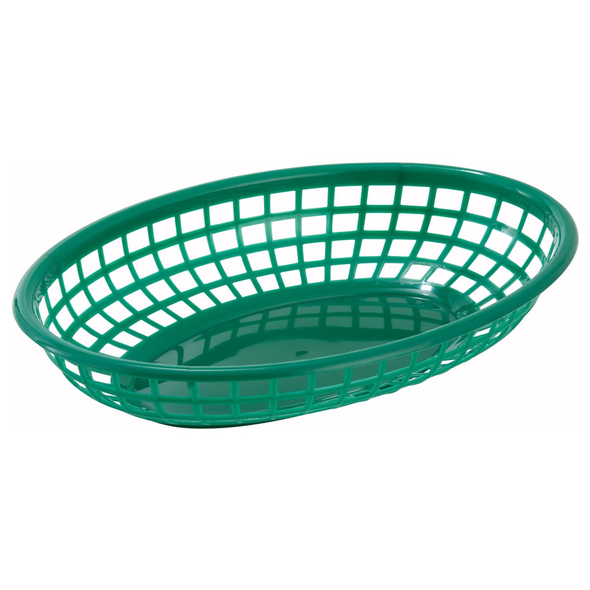Picture of Winco PFB-10G Oval Fast Food Basket, 9.5 x 5 x 2 in. - Green