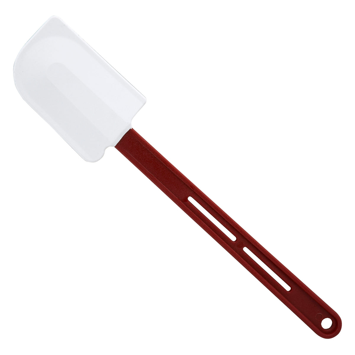 Picture of Winco PSH-14 14 in. Silicone Scraper, Flat Blade, Heat Resistant, Red Handle, NSF