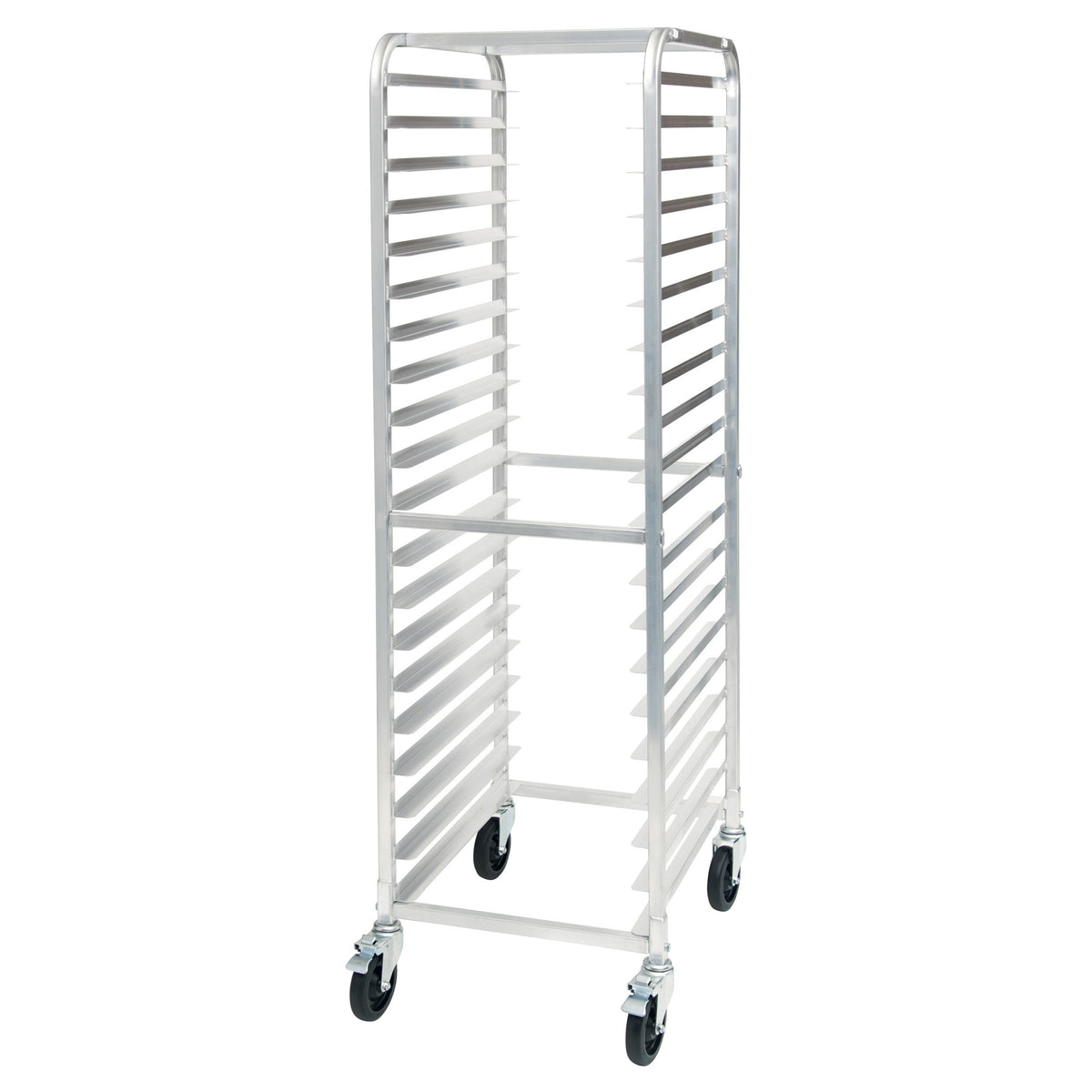 Picture of Winco AWRK-20 20-Tier End-Load Sheet Pan Rack with Brakes - 3 in. Spacing - Welded