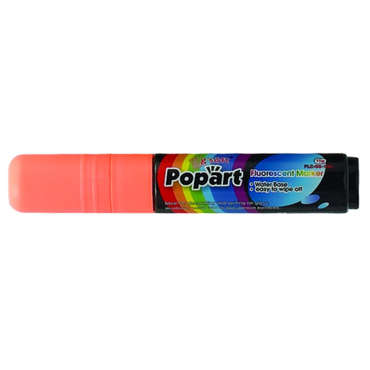 Picture of Winco MBPM-O Chisel Tip Marker, Deluxe Plus - Neon Orange