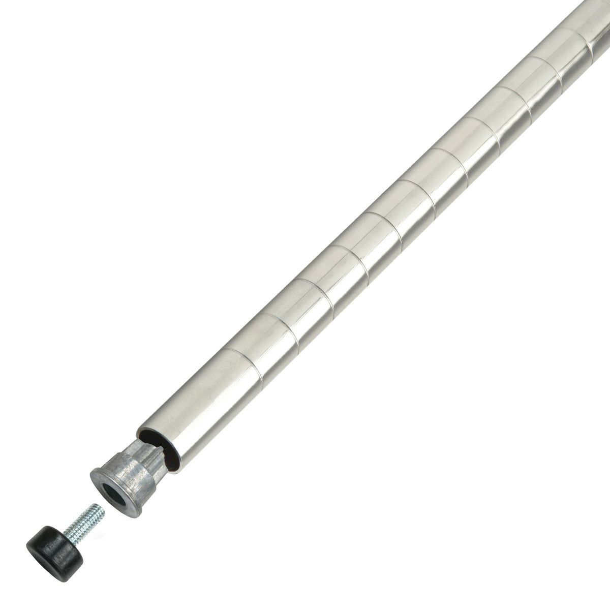 Winco VC-34P 34 Stationary Chrome Plated Post, Silver