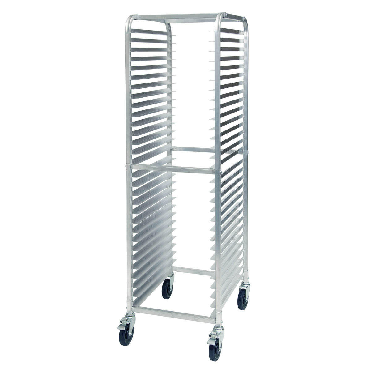 Picture of Winco ALRK-30BK 30-Tier End-Load Sheet Pan Rack with Brakes - 2 in. Spacing