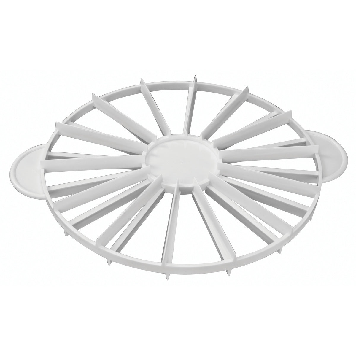 Picture of Winco PCM-1416 Double-Sided Polypropylene Cake Maker - 14 & 16 Slices - White
