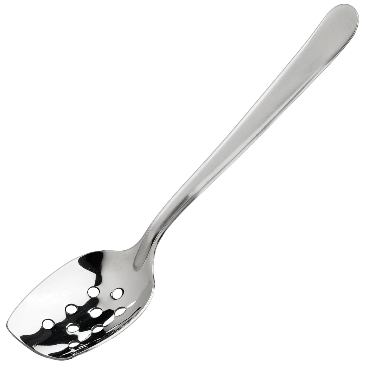 Picture of Winco SPS-P8 Slanted Plating Spoon - Perforated, 8 in.
