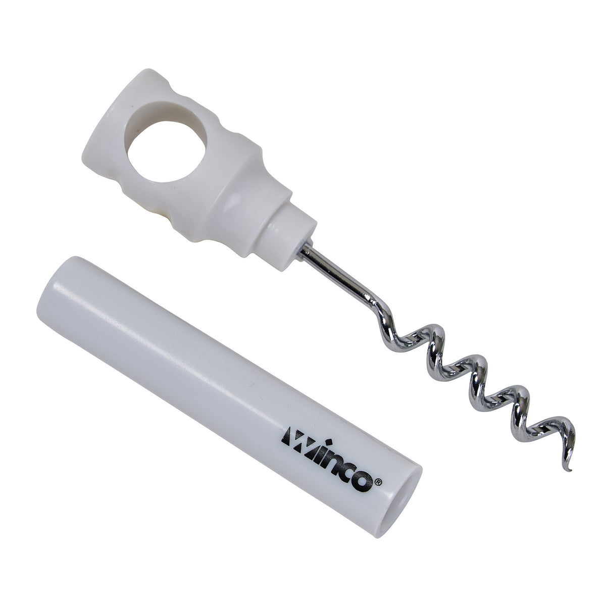 Picture of Winco CO-4DW Compact Corkscrew - White - 2 Piece