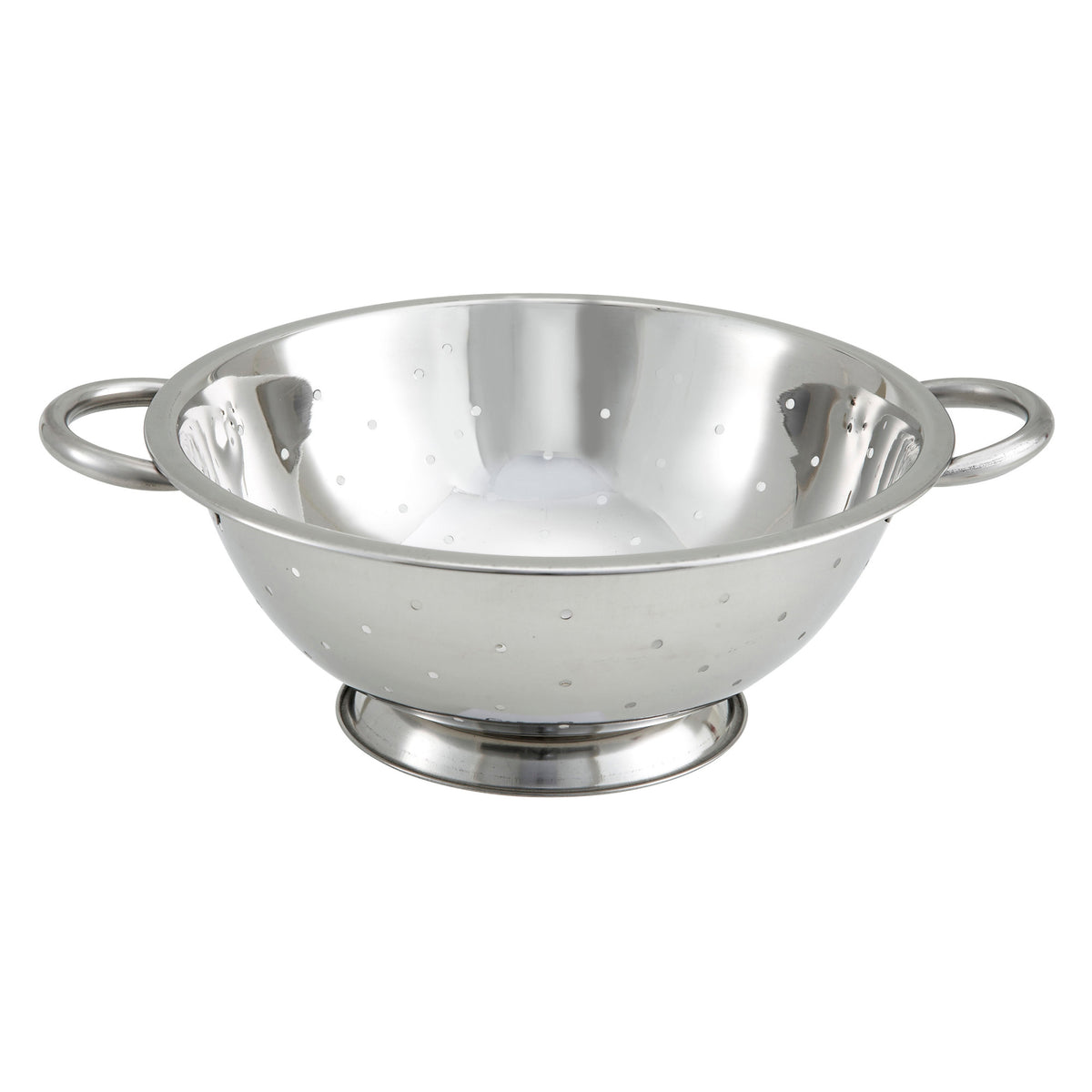Picture of Winco COD-5 Stainless Steel Colander - 5 qt. - 12 in. Bowl