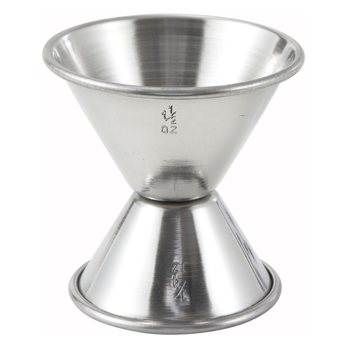 Picture of Winco J-3 Jigger, Stainless Steel - 0.75 x 1.5 oz