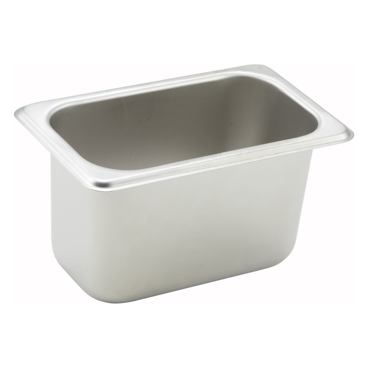 Picture of Winco SPN4 Straight-Sided Steam Pan, 25 Gauge - Stainless Steel - 0.11 Size - 4 in.