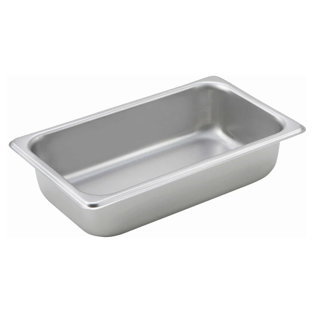 Picture of Winco SPQ2 Straight-Sided Steam Pan, 25 Gauge - Stainless Steel - 0.25 Size - 2.5 in.