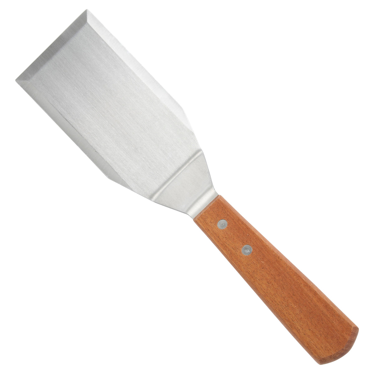 Picture of Winco TN719 Hamburger Turner with Offset, Wooden Handle, 5.13 x 2.88 in. Blade