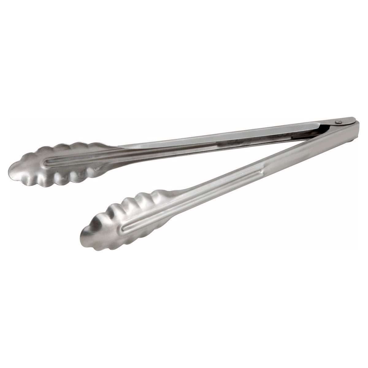 Picture of Winco UT-12 Stainless Steel Utility Tongs, Heavyweight - 12 in.