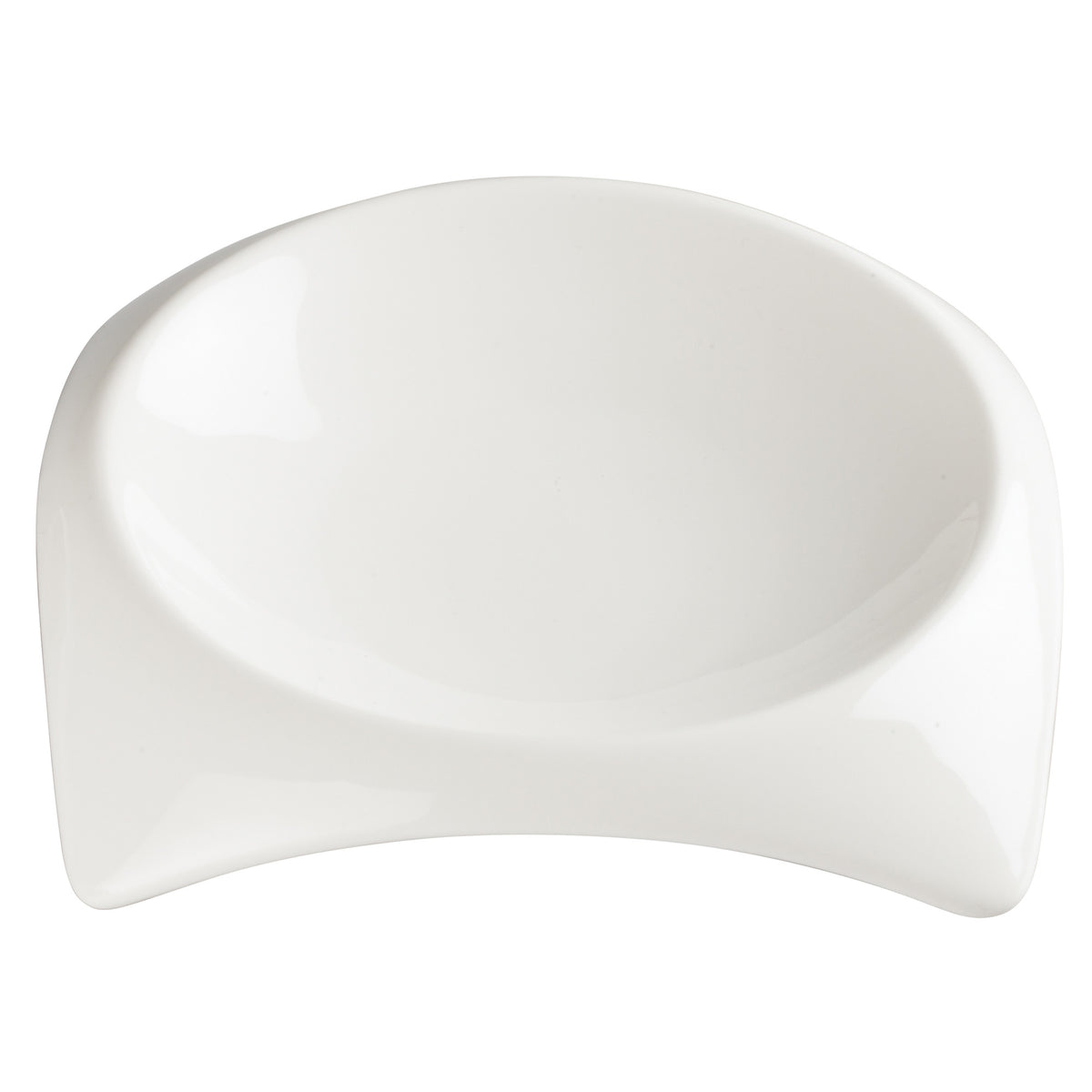 Picture of Winco WDP005-101 6.25 in. - 5.5 in. Dia. - Porcelain Square Deep Bowl, Bright White, 36 Piece