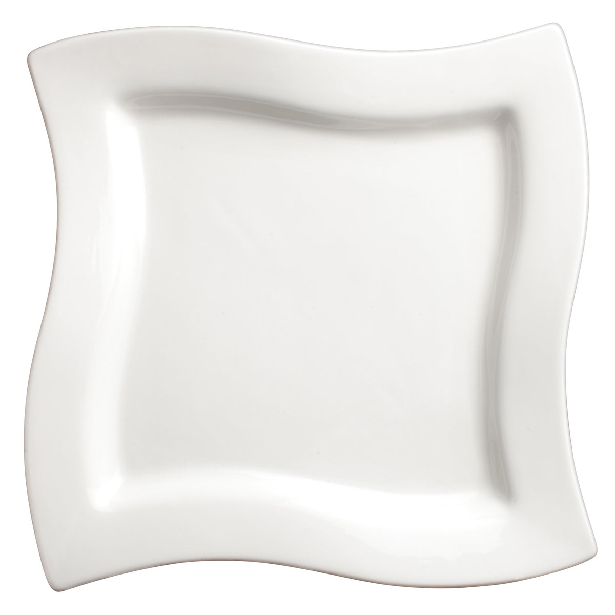 Picture of Winco WDP011-103 9.25 in. Porcelain Square Plate, Bright White, 12 Piece
