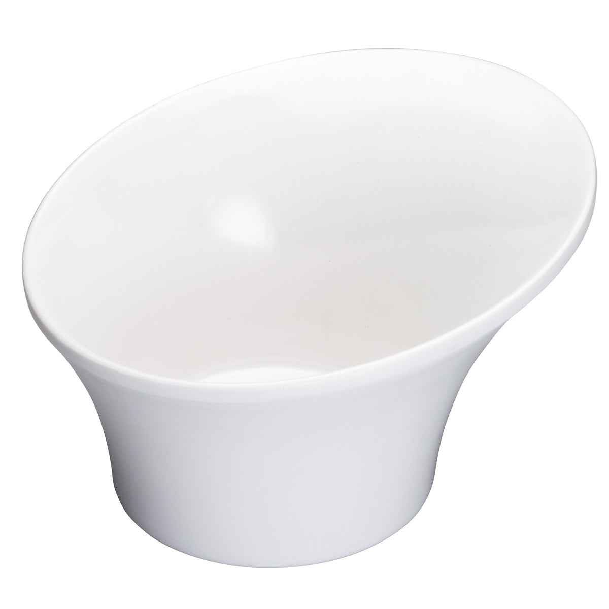 Picture of Winco WDM004-201 6.5 in. Dia. Melamine Angle Bowl, White, 24 Piece
