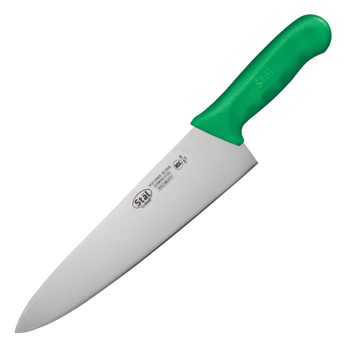 Picture of Winco KWP-100G Stal 10 in. Chefs Knife - Green