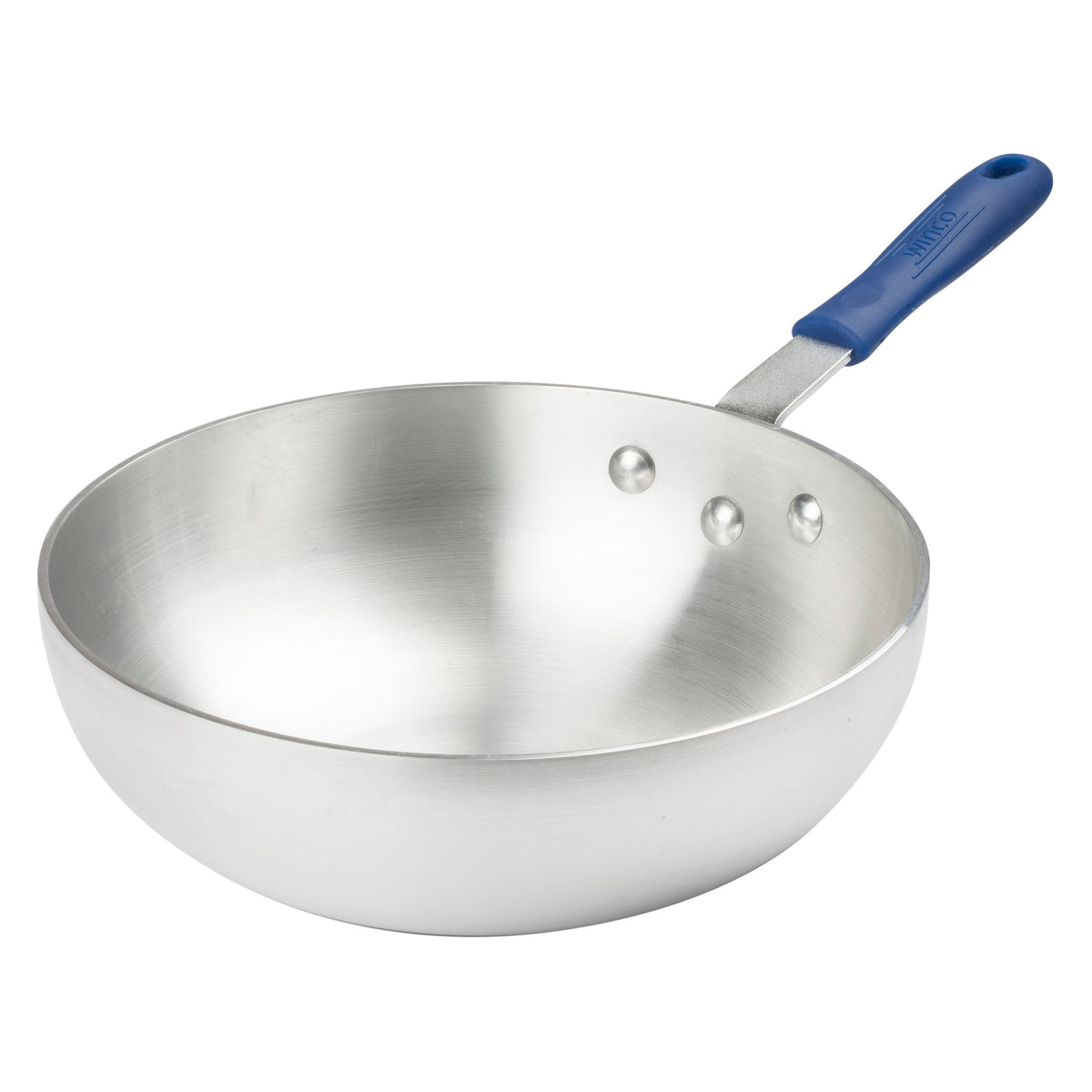 Picture of Winco ASFP-11 11 in. Aluminum Stir Fry Pan with Silicone Sleeve