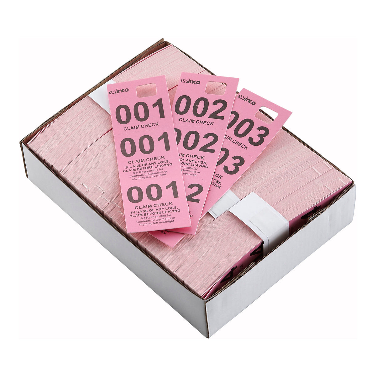 CCK5PK Coat Check Tickets44 Pink44 500 Piece