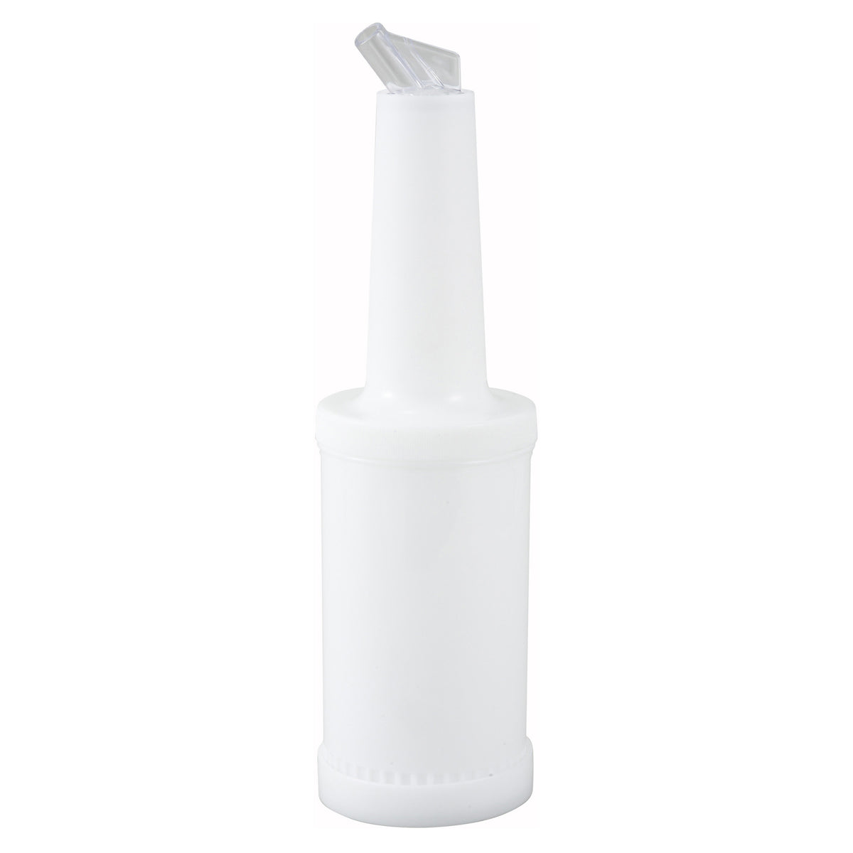 Picture of Winco PPB-1W Liquor & Juice Pour Bottle - 1 qt., White