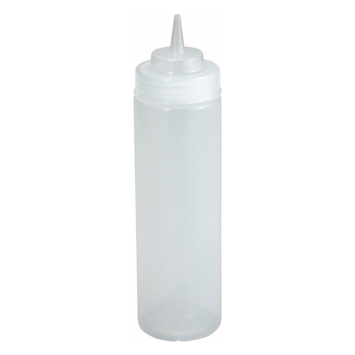Picture of Winco PSW-12 12 oz Squeeze Bottles, Wide Mouth, Clear, 6 Piece