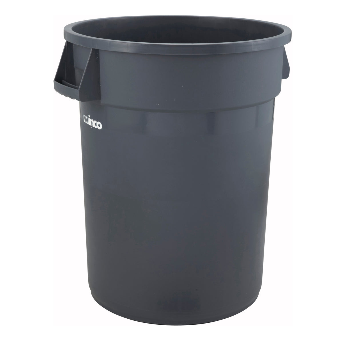 Picture of Winco PTC-44G Heavy-Duty Round Trash Can - Gray, 44 gal