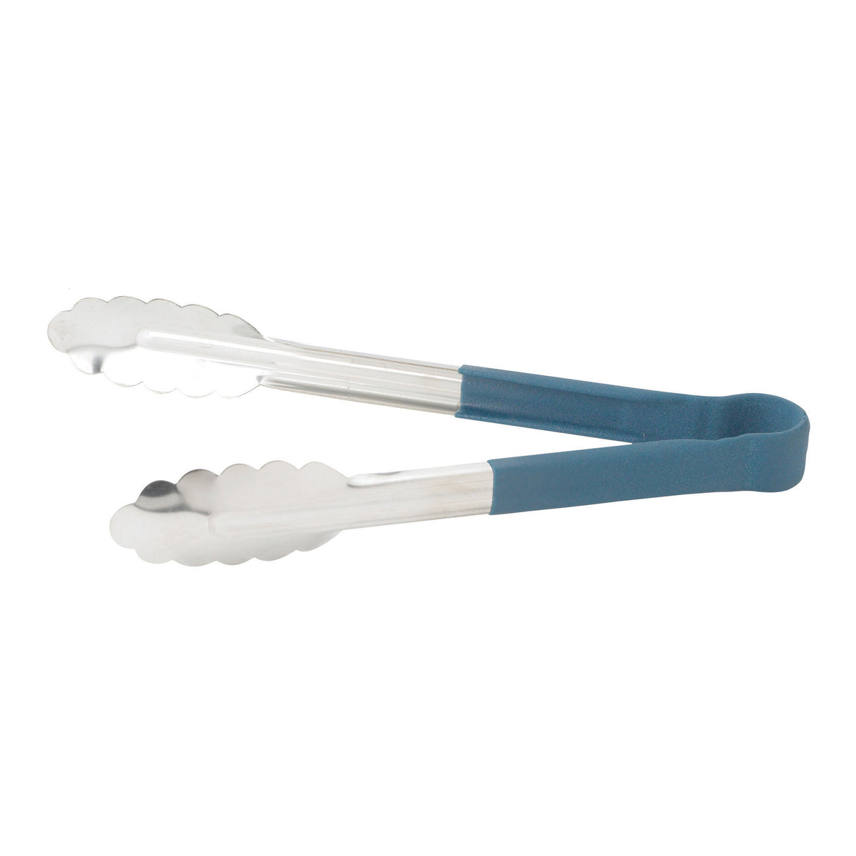 Picture of Winco UTPH-9B Heat Resistant Heavy-Duty Utility Tongs with Polypropylene Handle - 9 in., Blue