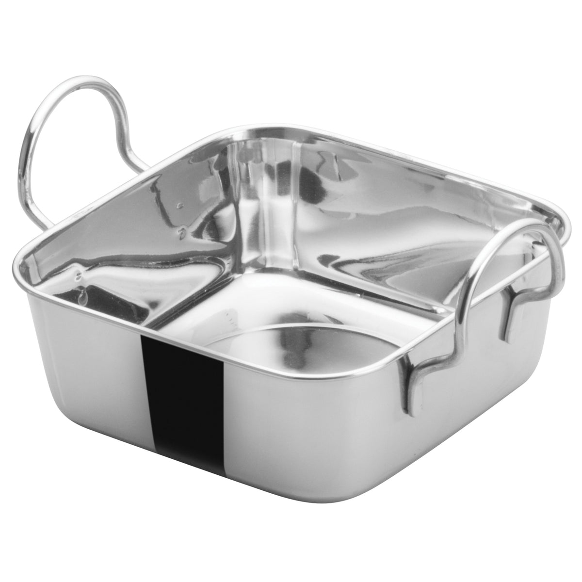 Picture of Winco DDSB-101S Mini Roasting Pan, Stainless Steel - 4.5 in. Square