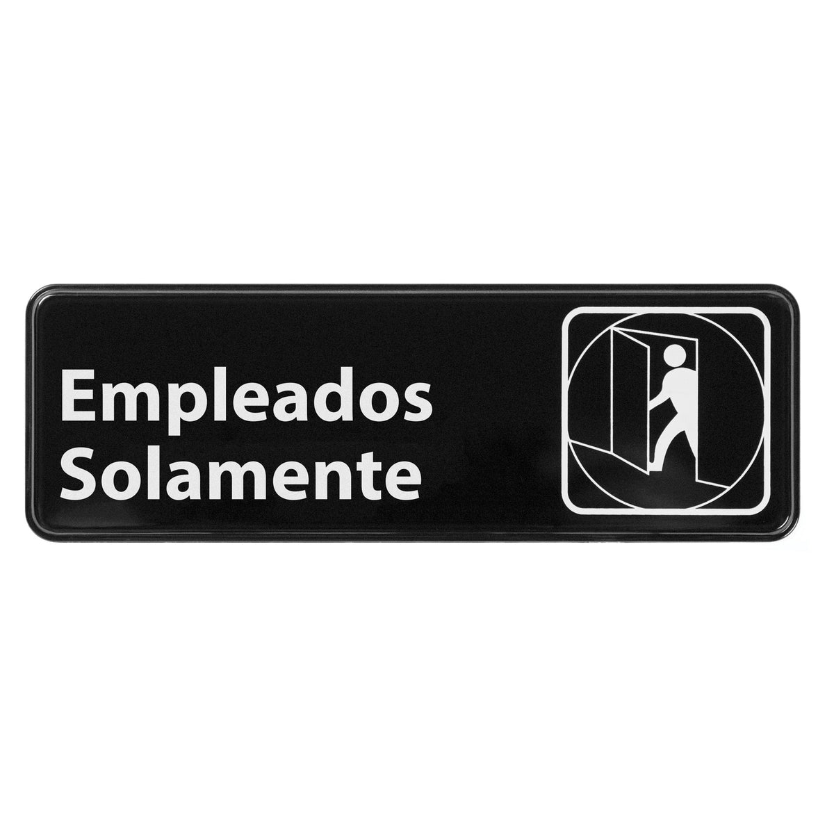 SGN-361 Information Signs, 9 x 3 in., Spanish - Employees Only