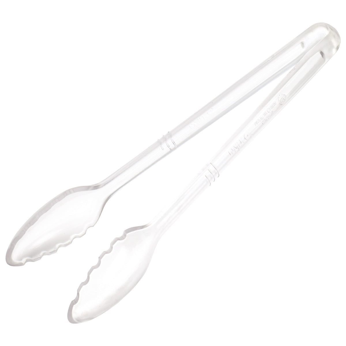 Picture of Winco CVST-12C Curv Serving Tongs - 12 in., Clear