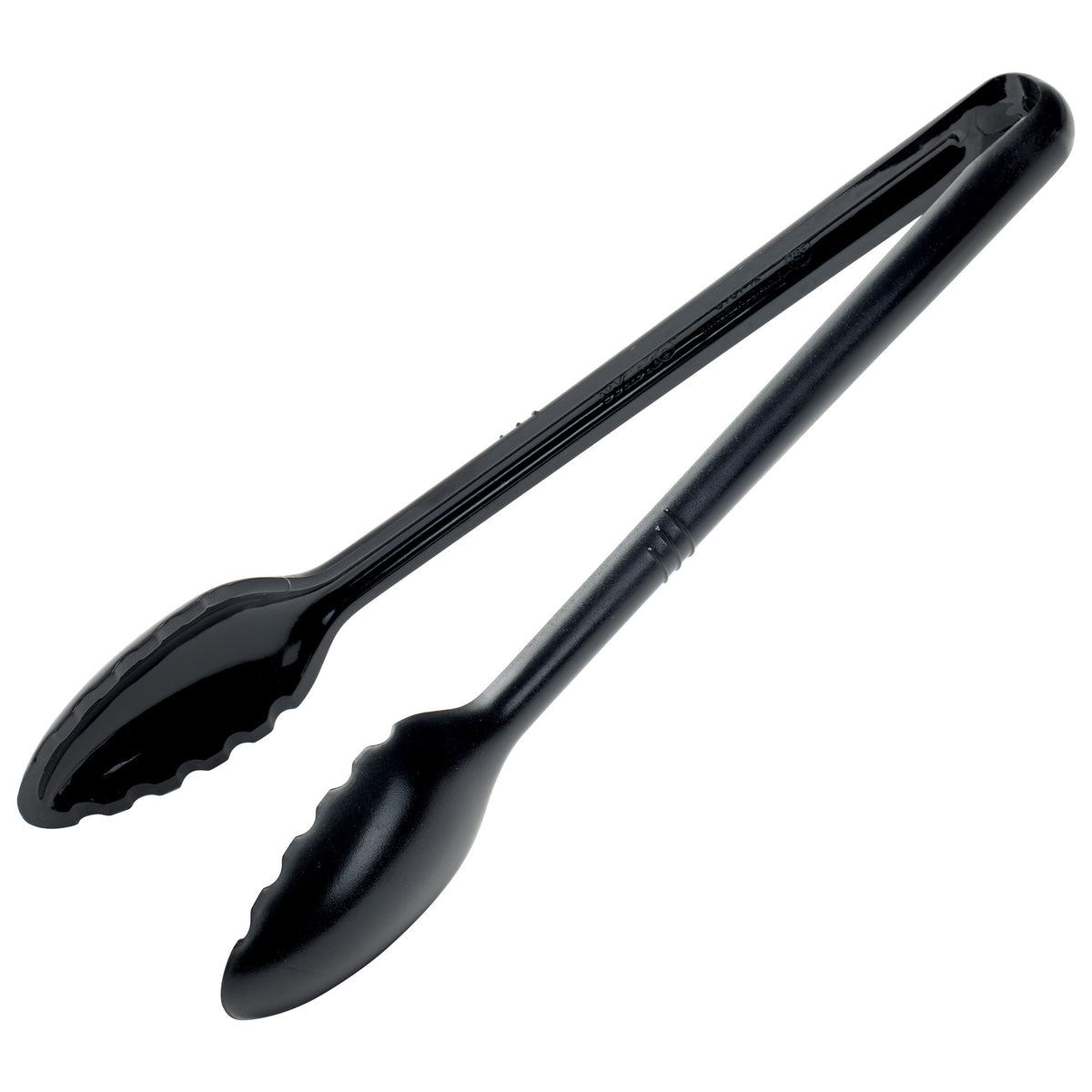 Picture of Winco CVST-12K Curv Serving Tongs - 12 in., Black