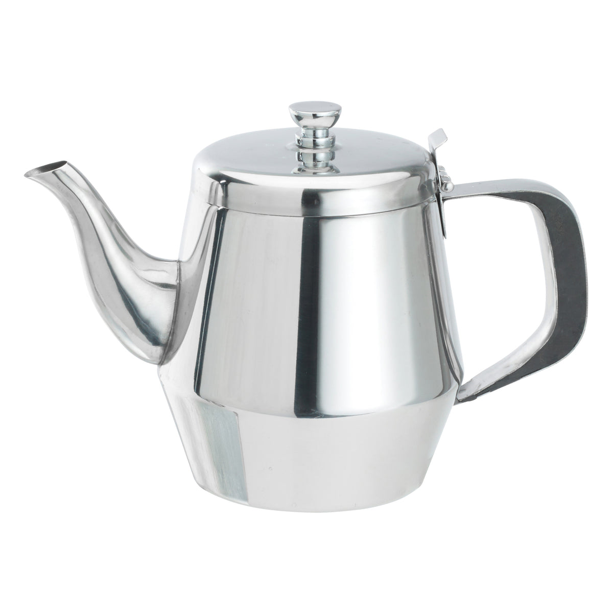 Picture of Winco JB2928 Gooseneck Teapot, Stainless Steel - 28 oz