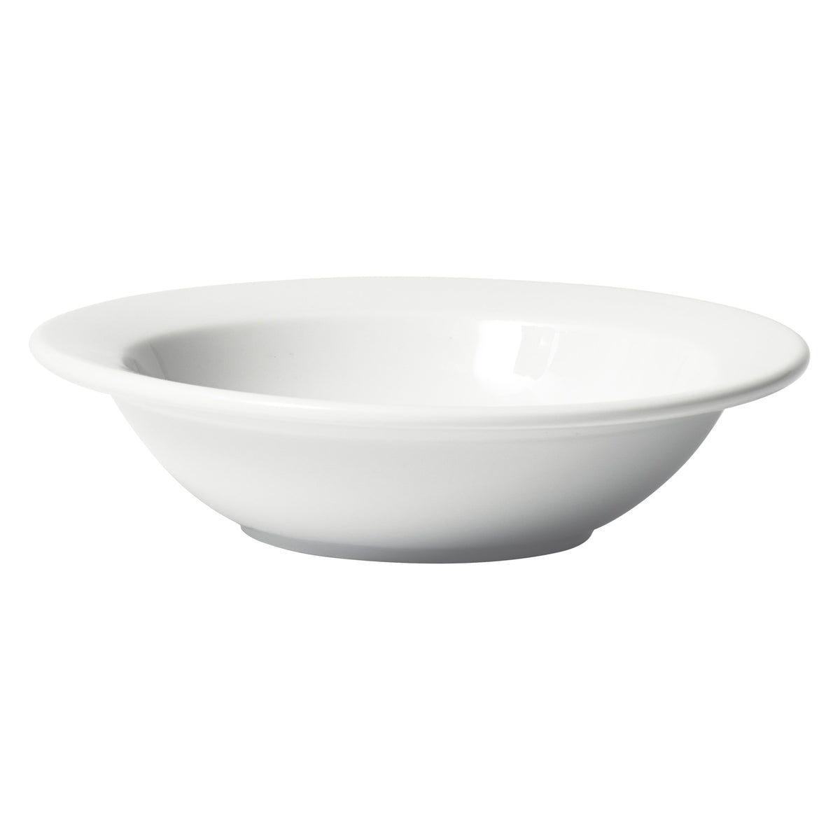 Picture of Winco BGB-13 Birkhall Grapefruit Bowl with Rolled Edge, 13 oz, Round White Porcelain, 36 Piece - 6.38 in. Dia. x 1.5 in.
