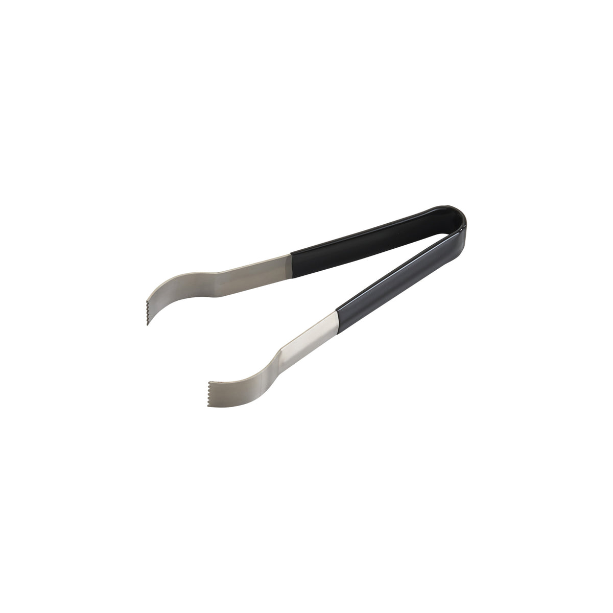 Picture of Winco PTPH-6 Stainless Steel Insulated Handle Pom Tongs - 6.5 in. - Black