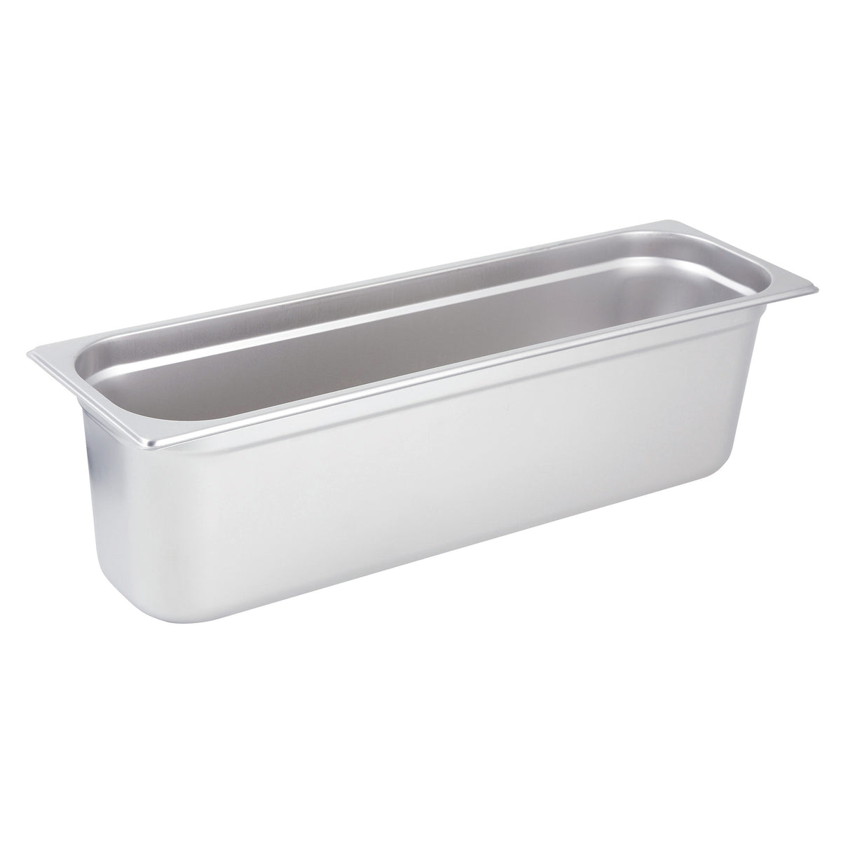 Picture of Winco SPJL-6HL Anti-Jam Half Long Steam Pan, 25 Gauge - Stainless Steel - 6 in.