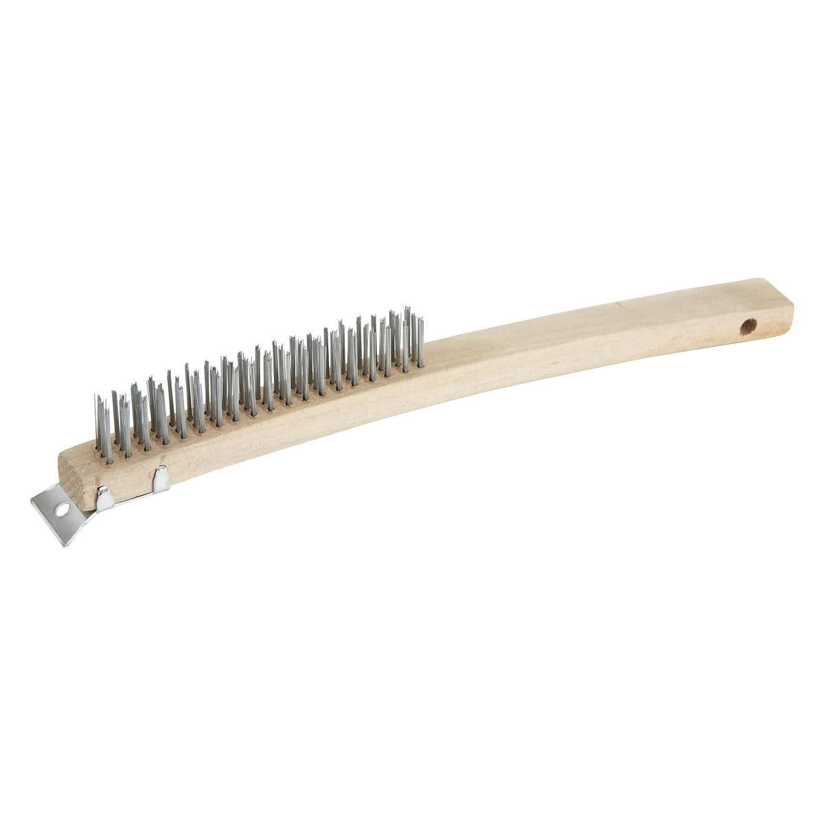 Picture of Winco BR-319 14 in. Scratch Brush with Wire Bristles & Scraper