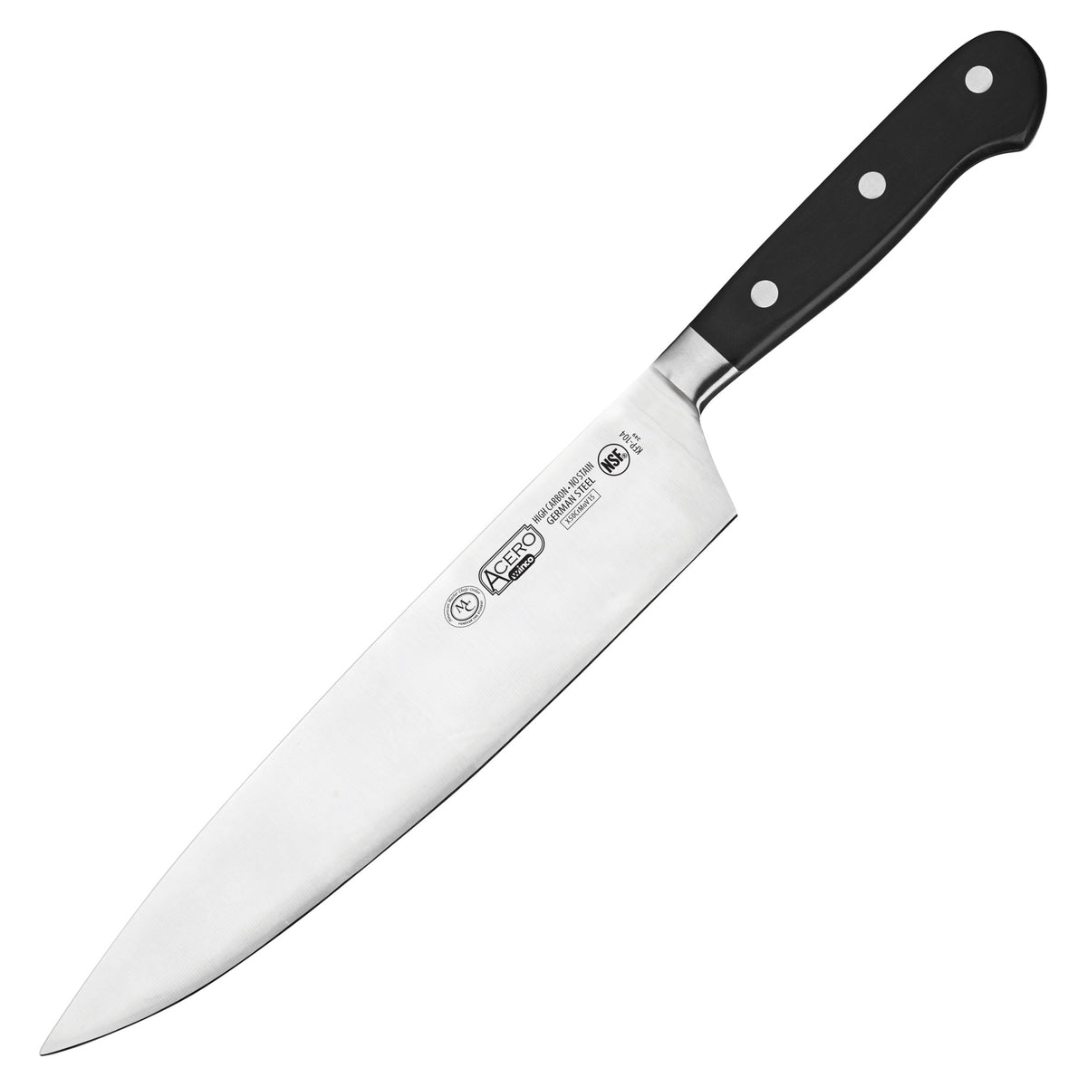 Picture of Winco KFP-104 Acero 10 in. Chefs Knife, Short Bolster