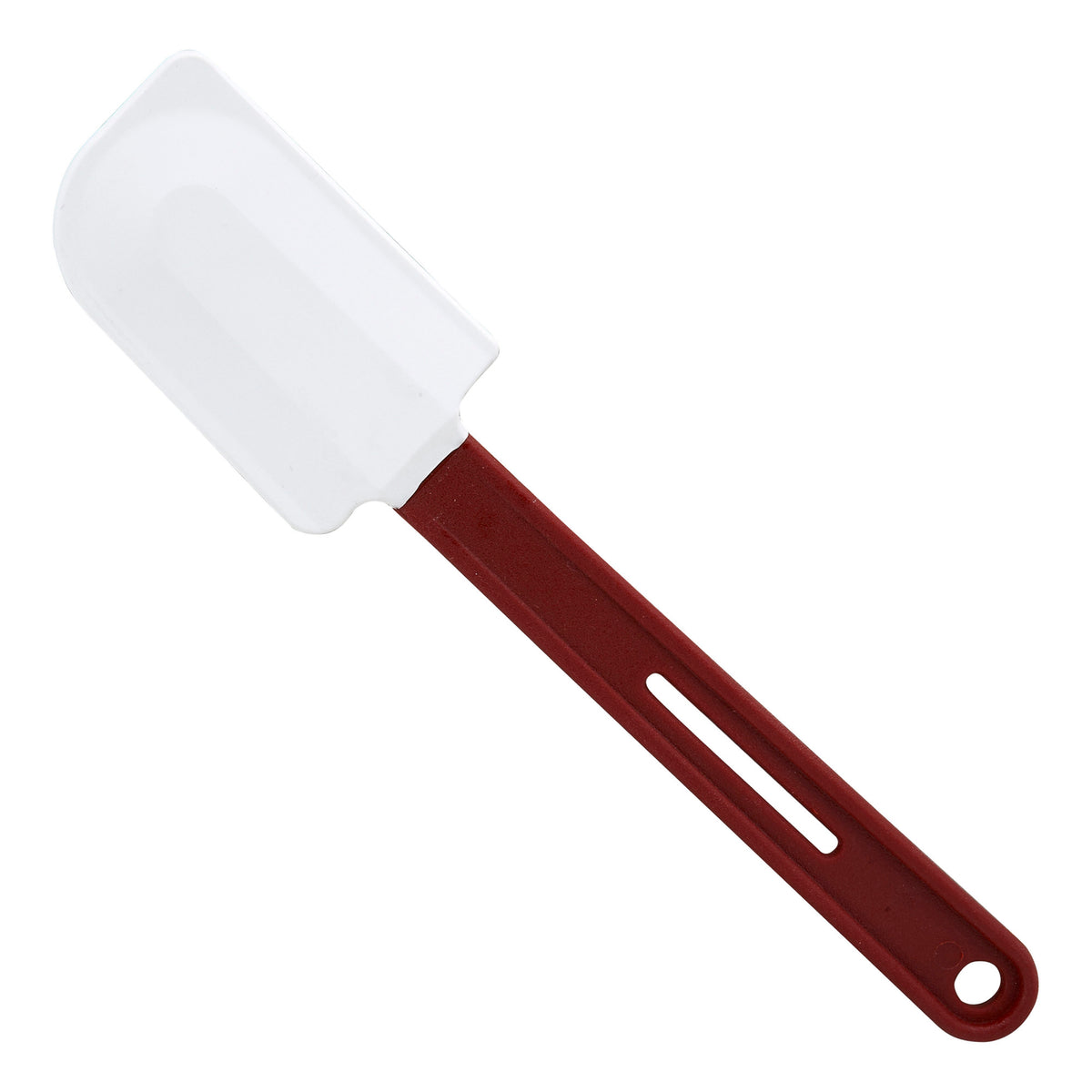 Picture of Winco PSH-10 10.5 in. Silicone Scraper, Flat Blade, Heat Resistant, Red Handle, NSF