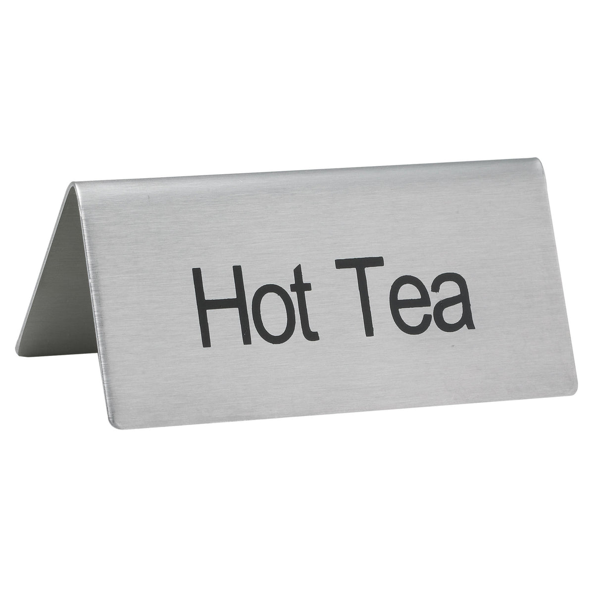 SGN-101 Tent Sign, Stainless Steel - Hot Tea
