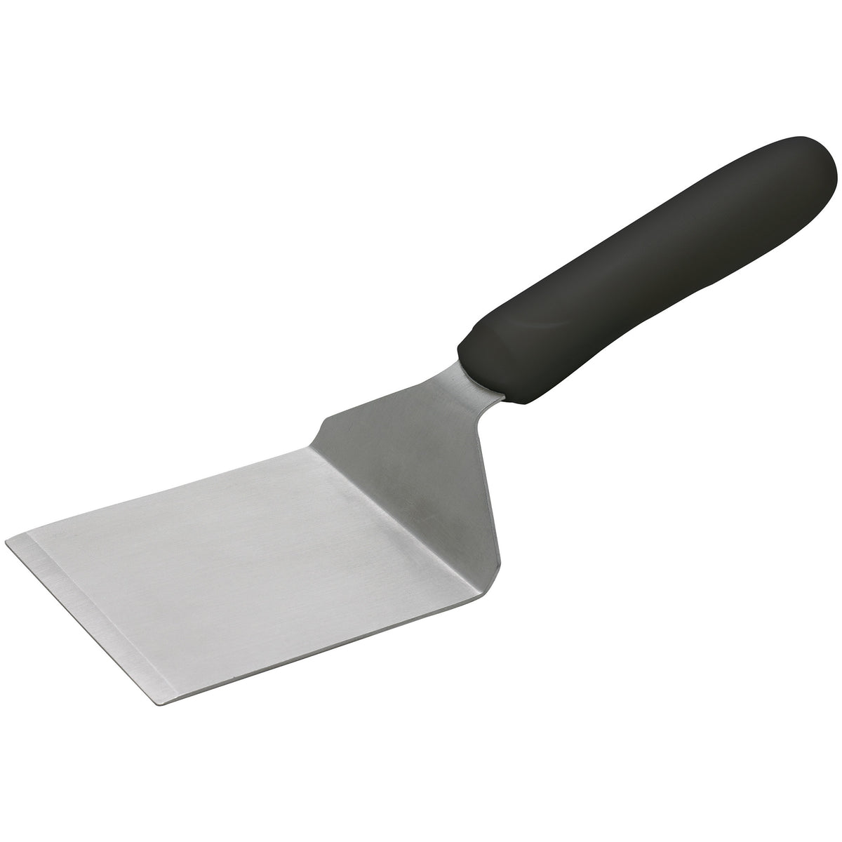 Picture of Winco TKP-41 Steak & Burger Turner with Offset, Black Polypropylene Handle, 4.13 x 3.75 in. Blade