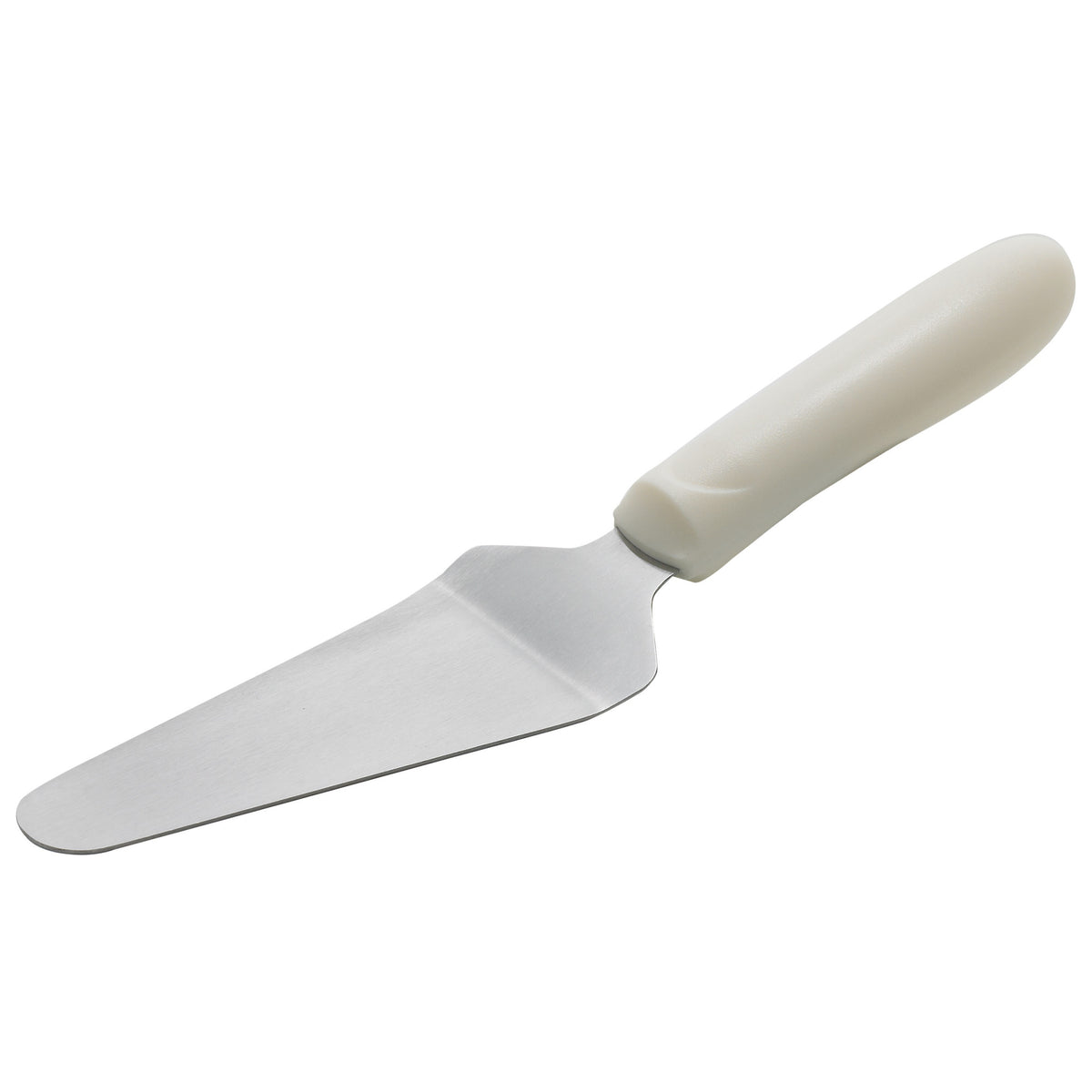 Picture of Winco TWP-51 Pie Server with Offset, White Polypropylene Handle, 4.63 x 2.38 in. Blade