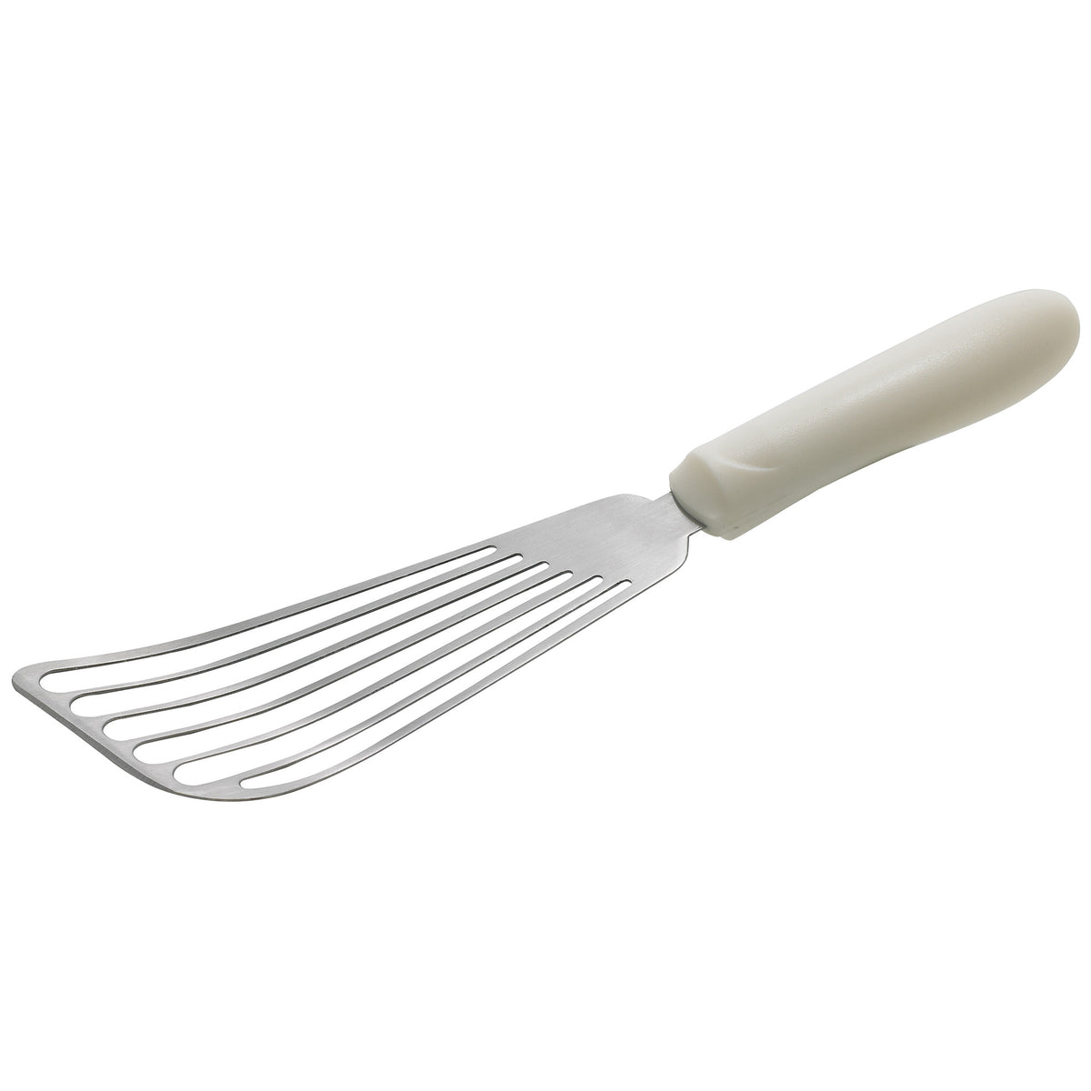Picture of Winco TWP-60 Fish Spatula, White Polypropylene Handle, 6.75 x 3.25 in. Blade