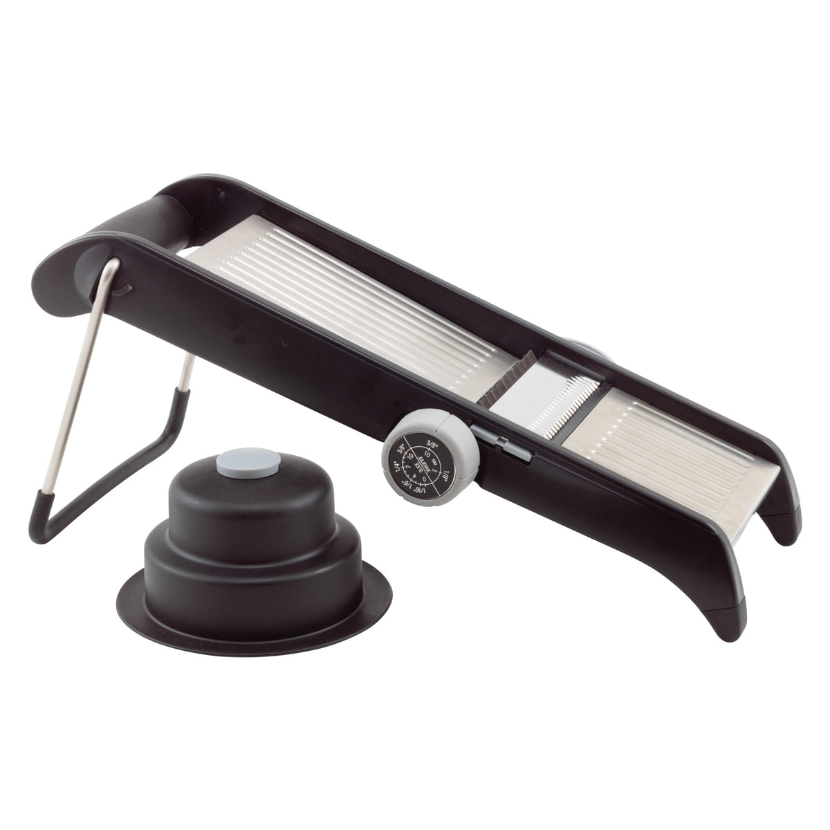 Picture of Winco MDL-4P Mandoline Slicer Set with Plastic Handle Guard & Built-in Blades