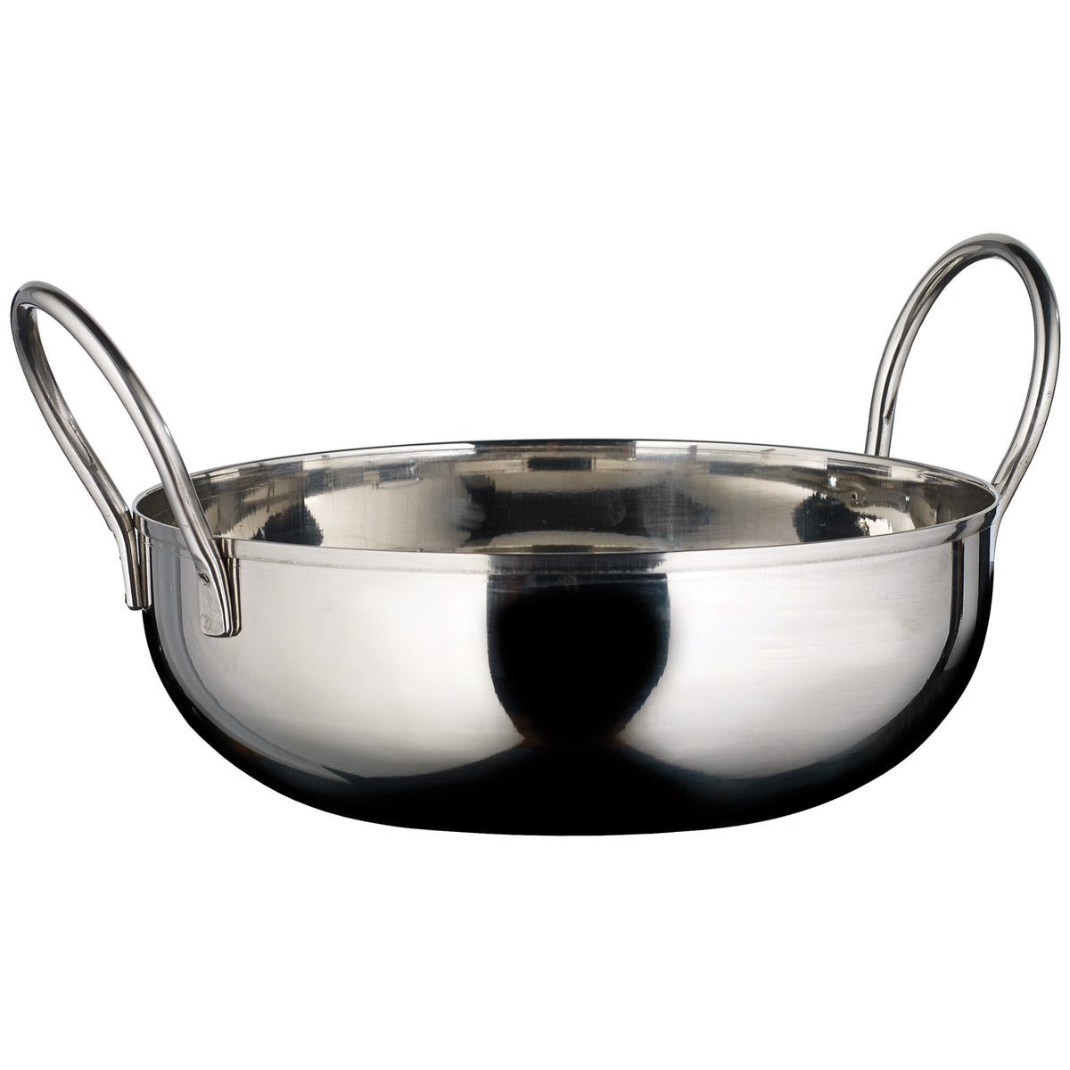 Picture of Winco KDB-6 Kady Bowl with Welded Handles, Stainless Steel, 1.5 in. - 6 in. Dia.