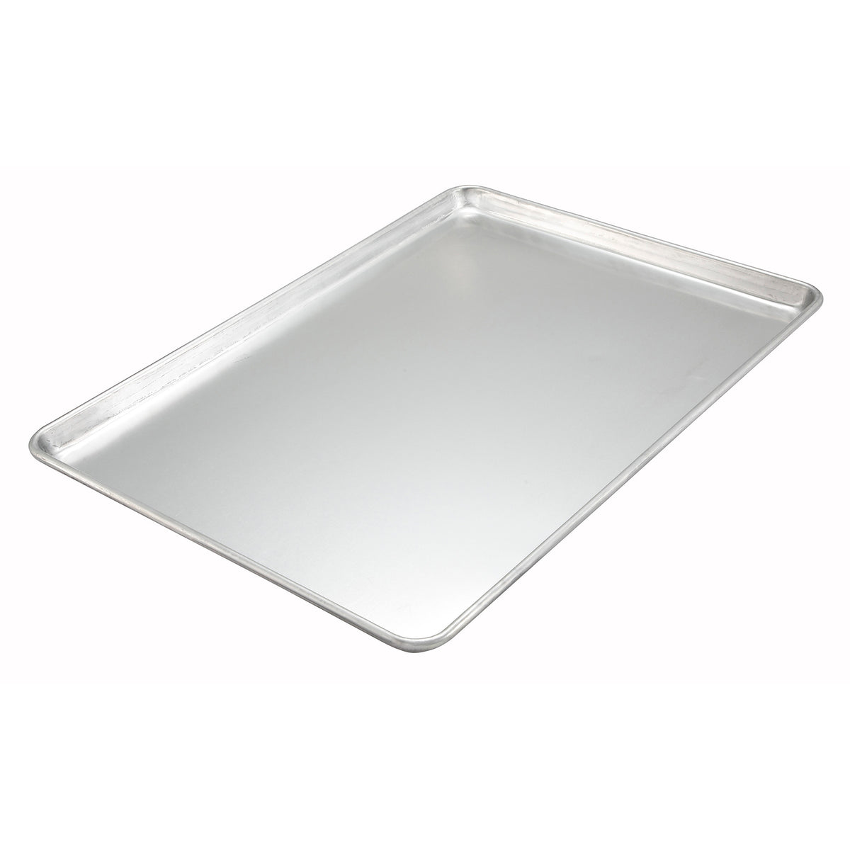 Picture of Winco ALXP-1813H Aluminum Sheet Pan, Closed Bead - 0.5 Size, 13 x 18 in., 18 Gauge - Aluminum