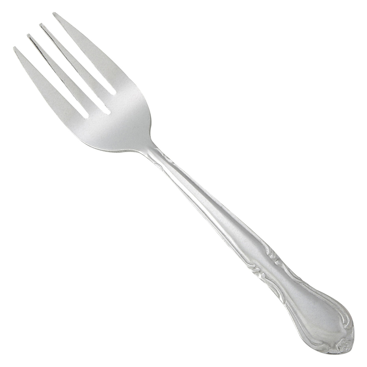 Winco 0004-06 6 1/2 Salad Fork with 18/0 Stainless Steel Grade, Elegance Pattern, 1 Dozen