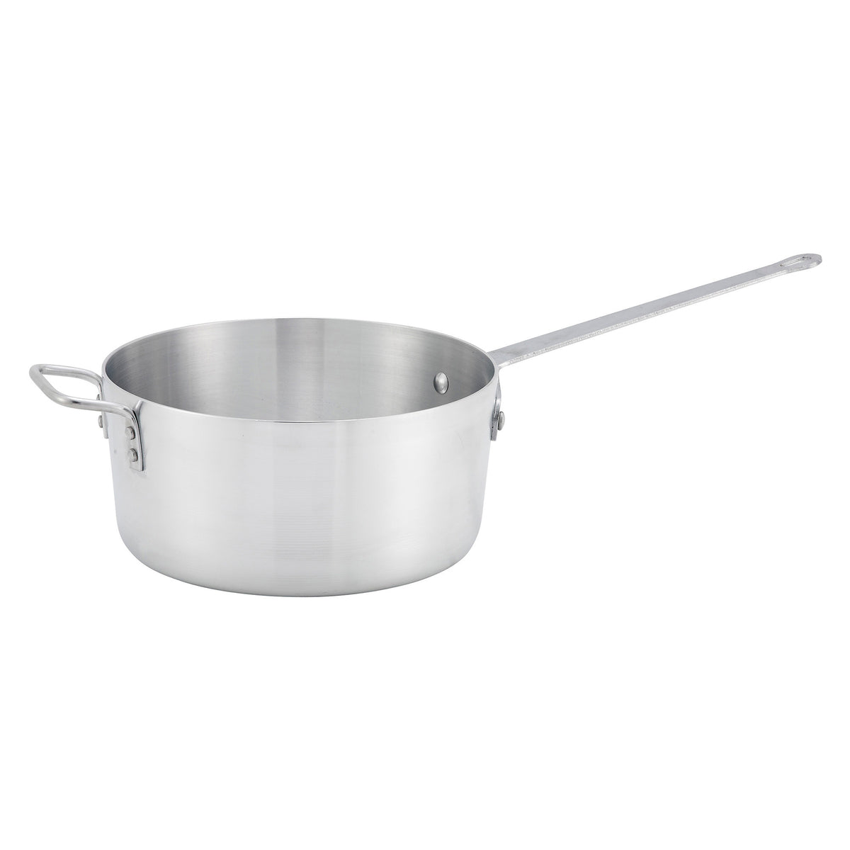 Picture of Winco ASP-7 Tapered Aluminum Sauce Pan - 7 qt. - 3 mm