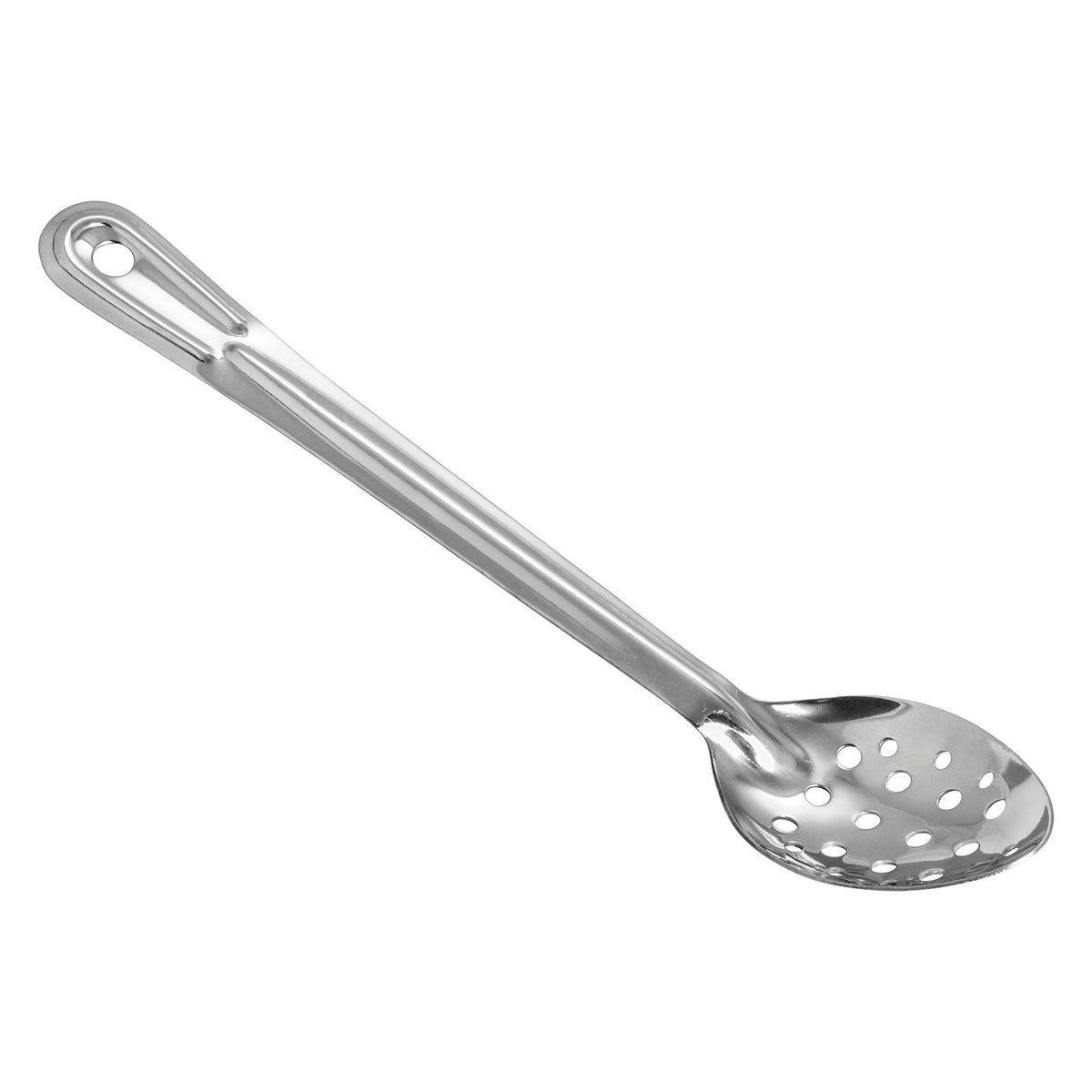 Picture of Winco BSPT-13 Basting Spoon, Stainless Steel, 1.2 mm - Perforated, 13 in.
